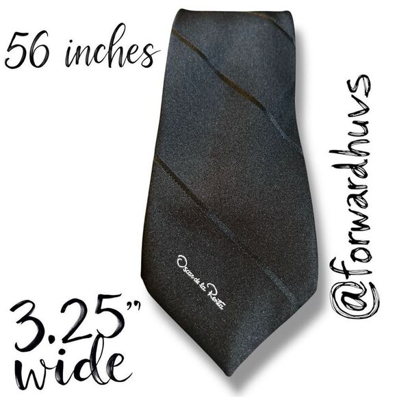 Oscar de la Renta Vintage Black Necktie – Elegant and Timeless - Picture 8 of 9